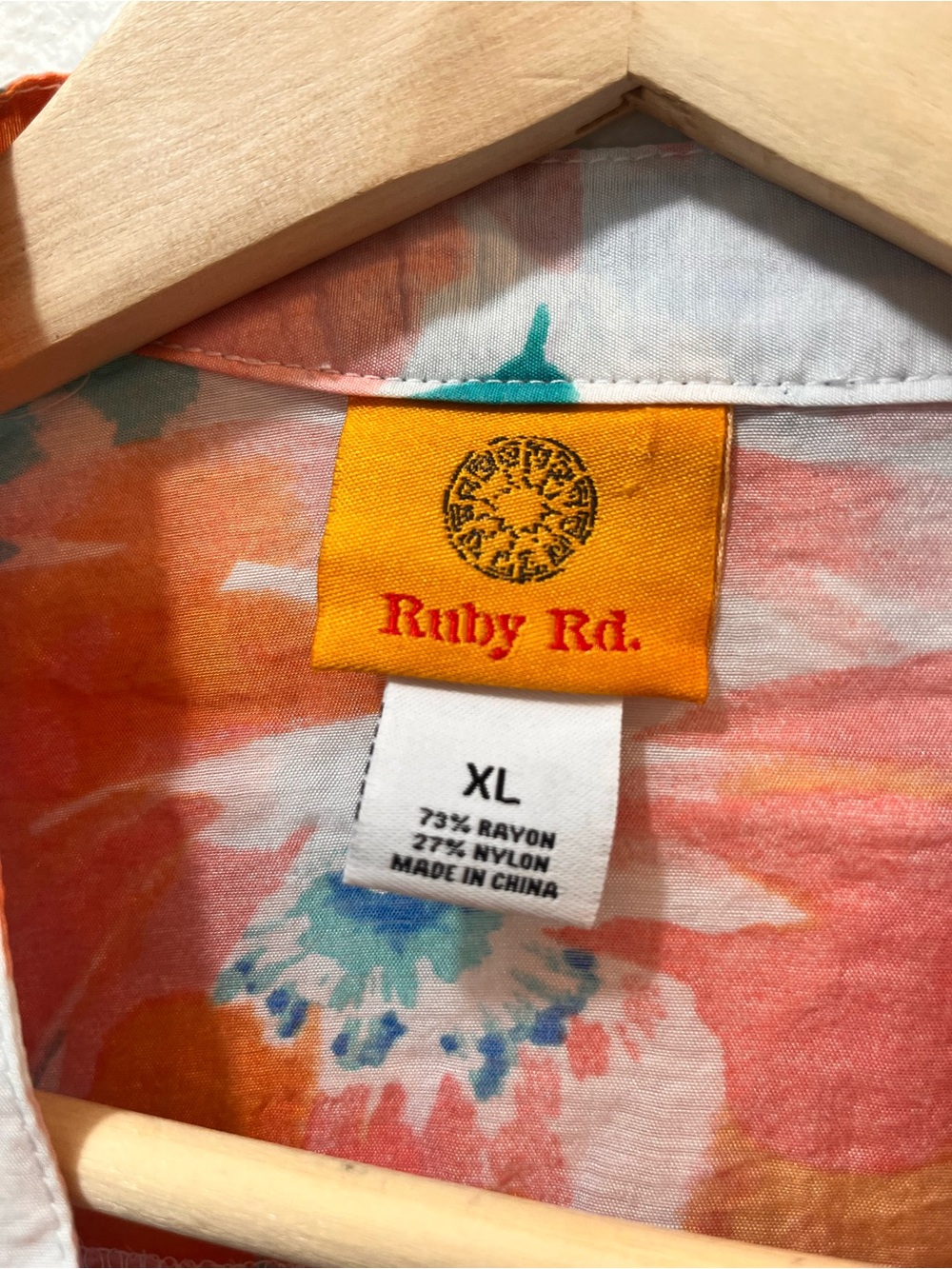 Ruby Rd. Multicolor Floral Pintuck Button-Front Blouse - Picture 2 of 8